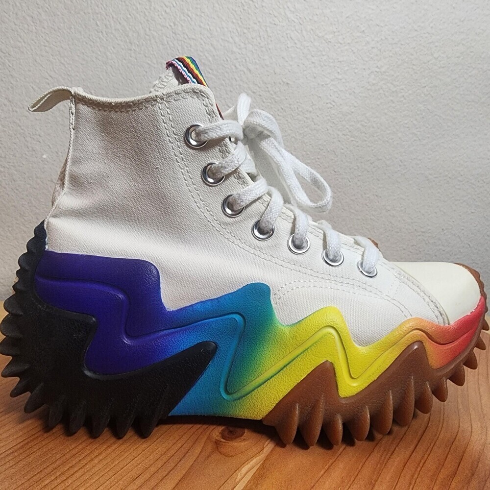 Converse Run Star Motion Pride Shoes Womens Size 5.5 Multicolor High Top A02262C